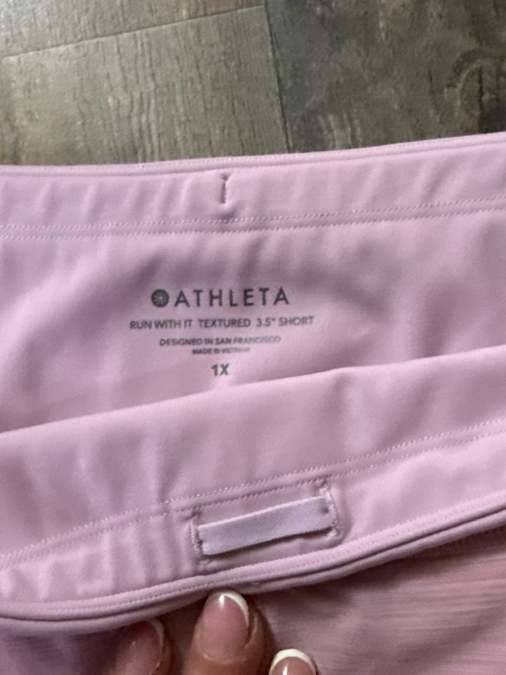 Athleta Sun With It Textured 3.5" Short — Light Pink